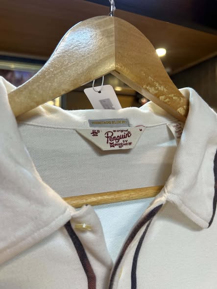 Original Penguin Heritage Slim Fit Polo (Off-White, M)